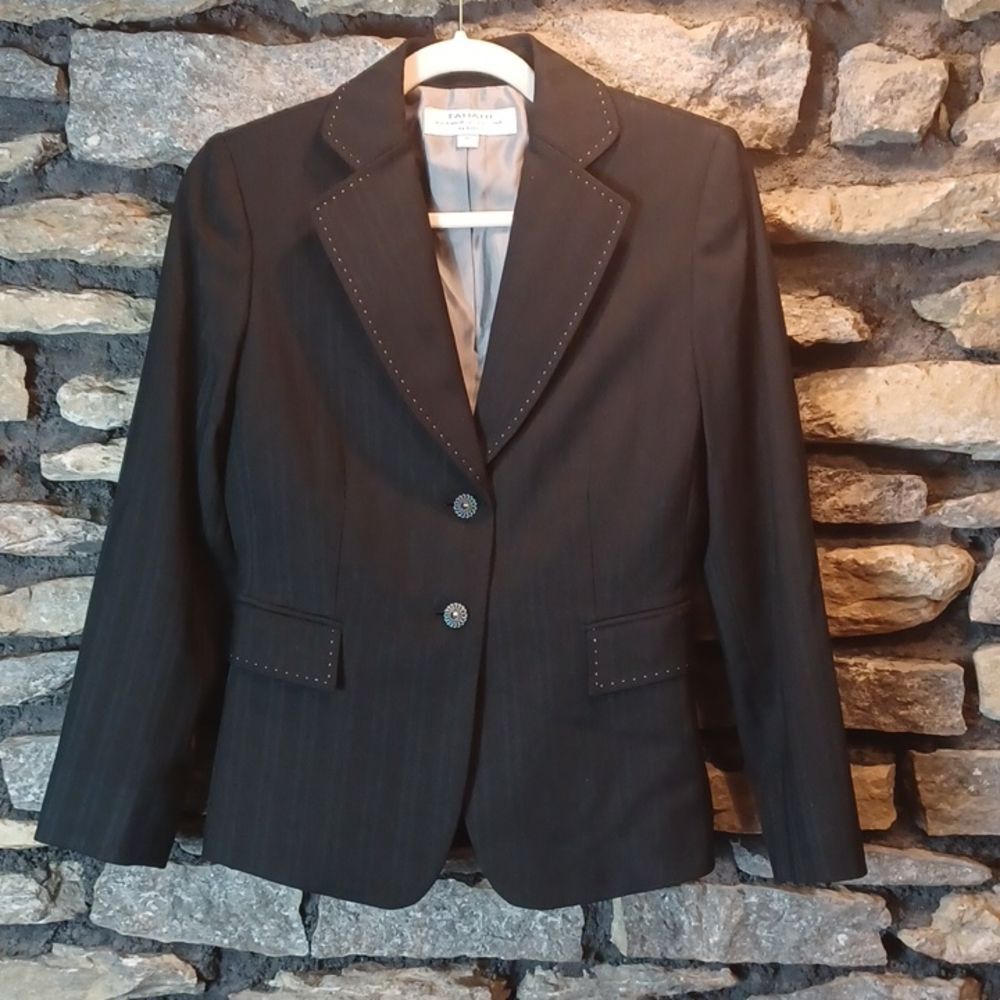 Women's Tahari Arthur S Levine suit jacket sz 4 petite